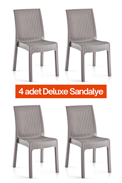 RETRO ART Holiday Deluxe Kolsuz Sandalye 4'lü