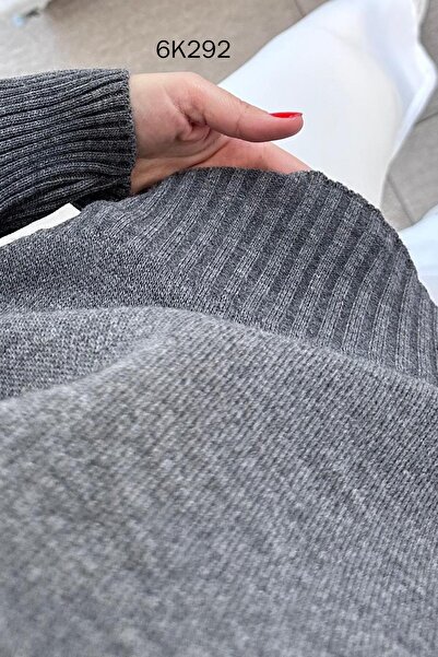 İnce Topuk V-Neck Knitwear Blouse 6K292