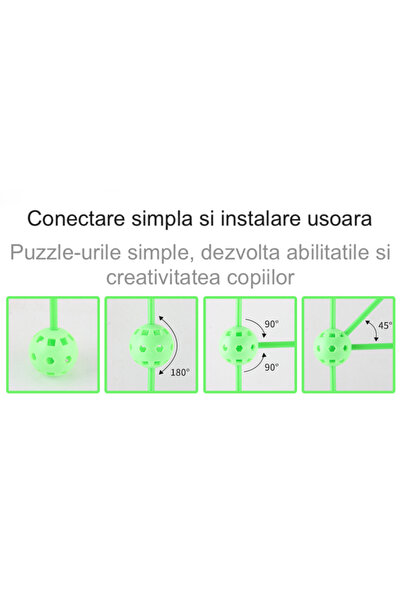 Saharina Do It Yourself Interactive Tent for Kids: 110 Balls, 200 Sticks and Waterproof Canvas