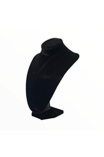 OEM Jewelry stand bust, black velvet, h 25 cm