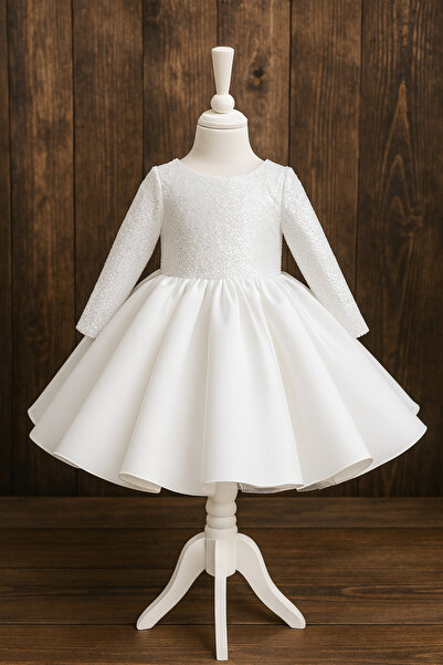 MUSGEM DESIGN SPECIAL ROCHIE DE SEARĂ ALBĂ PENTRU FĂRĂLĂ, CU TOP CU PILOTE, SATIN PE PARTEA DE Jos, CU DESIGN SPECIAL, CU SATIN ȘI PANGĂ