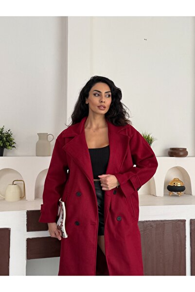 Azda Long Cashmere Jacket Model Code:008