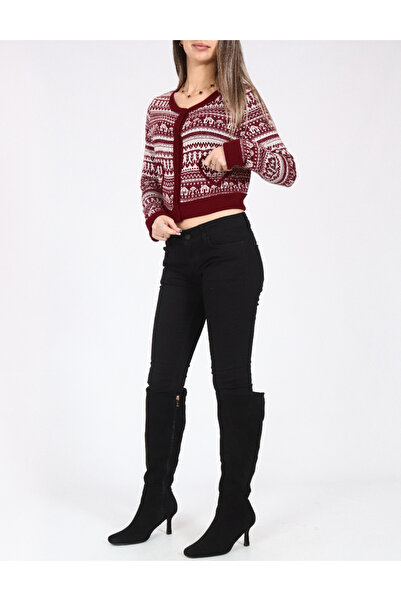 Evendi Cardigan, Red/White