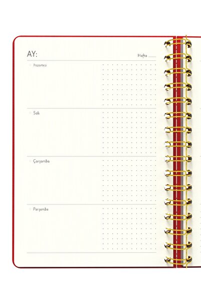Meli Melek Melimelek Planner Red (Hardcover) - Ceyda Düvenci