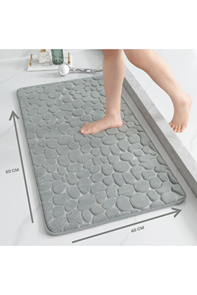 Zippi Anti-slip bath mat, polyester and memory foam, quick drying, size 60 x 40 cm