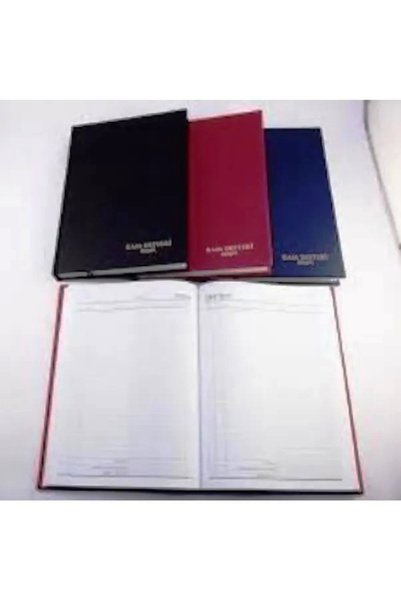 ÖZKAN 17 X2 4 Ledger Book 368 Sheets Black