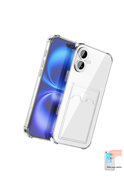 bewn حافظة هاتف آيفون 17 متوافقة مع حامل البطاقات، حماية شفافة للحواف والزوايا