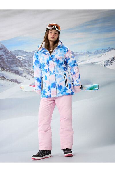 LC Waikiki Lcw Kids Pink Elastic Waist Girls' Ski Pants