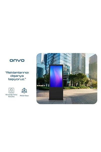 ONVO 55" Dokunmatik 55OUT6001 Dış Mekan Sabit Andorid 4K Videowall Cihazı Siyah