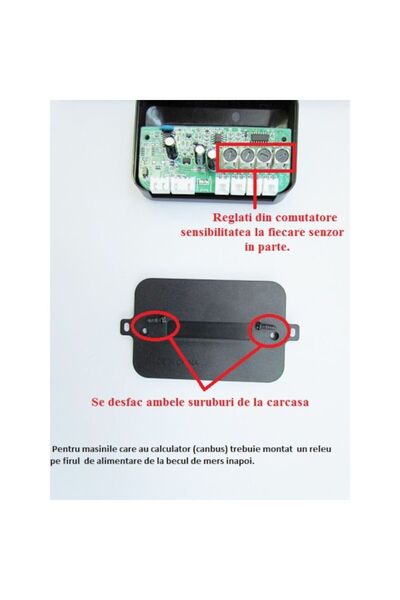 Palmonix Senzori de parcare cu afișaj și sunet, 4 senzori