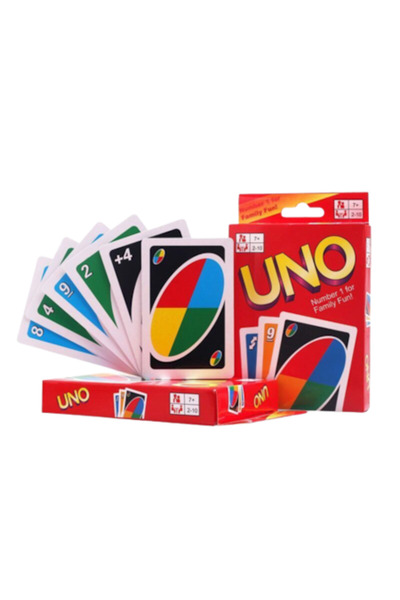 OEM UNO Card Game Set, 2-10 Players, Family Board Game, 7+, Red