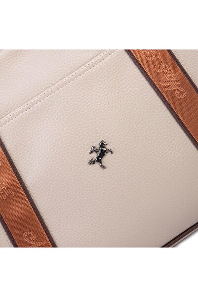 Nas Bag Women's Extra Large Shoulder Bag and Sports Bag (46X36 cm) Sand Brown Taba Lopez