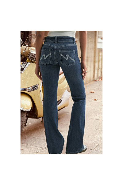 Mokşa Pocket Detailed Flare Bootcut Low Waist Flared Jeans