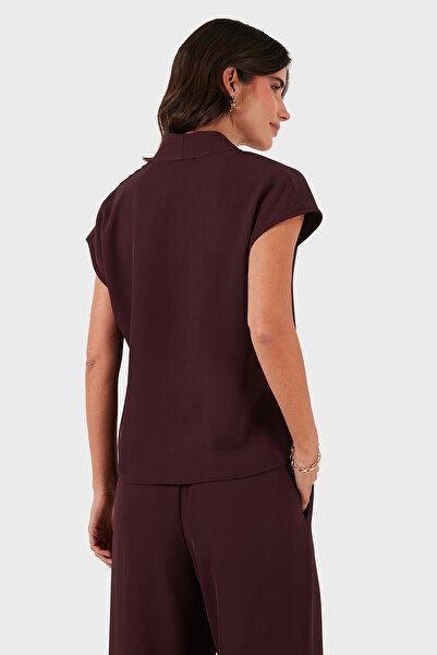 Via Dante Relaxed Fit V-Neck Short-Sleeved Blouse Blouse 268755088