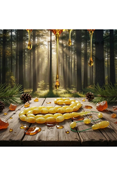 Bülbül Tesbih Tiger Hareli Kaliningrad Damla Kehribar | 30 Milyon Yıllık Fosilden Nadir Eser