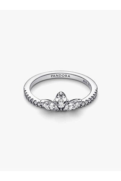 Pandora Shiny ring with herbarium group Zirconium in 925 Silver - 54