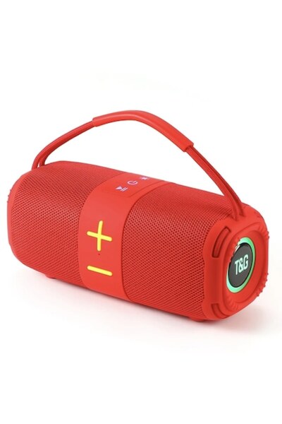 MeK Fine Portable Subwoofer Speaker Wireless TWS Bluetooth 5.3 Surround360° IPX5 Ferrari Red -