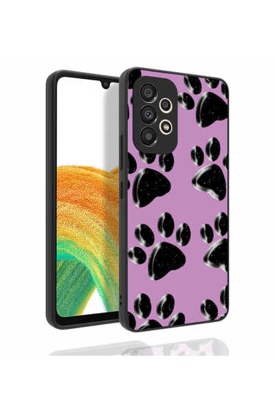 zore غطاء هاتف جالاكسي A53 5G منقوش مع حماية للكاميرا، غطاء لامع MRSA نورا - NO3