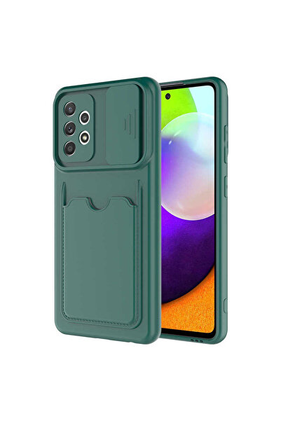 zore غطاء MRSA Cardix لهاتف Galaxy A72 - أخضر داكن