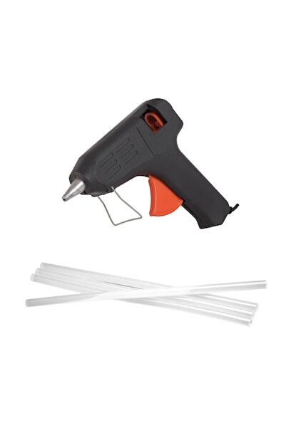 ASHOP Hot glue gun + 4 silicone sticks, 7 mm diameter -