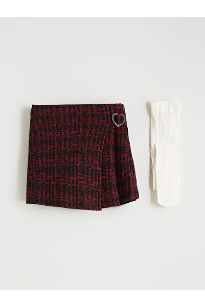 LC Waikiki تنورة قصيرة وسروال داخلي مطرز للفتيات من فريزن ستور I كاريلاي