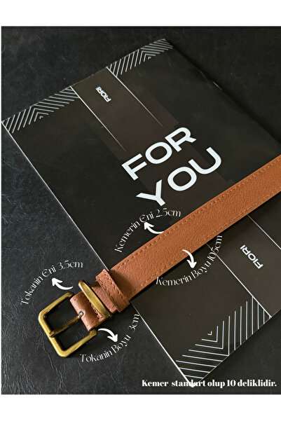 Fiori Ancient Square Buckle Bridged Women's Belt, Trouser Belt, Coat Belt, Dress Belt