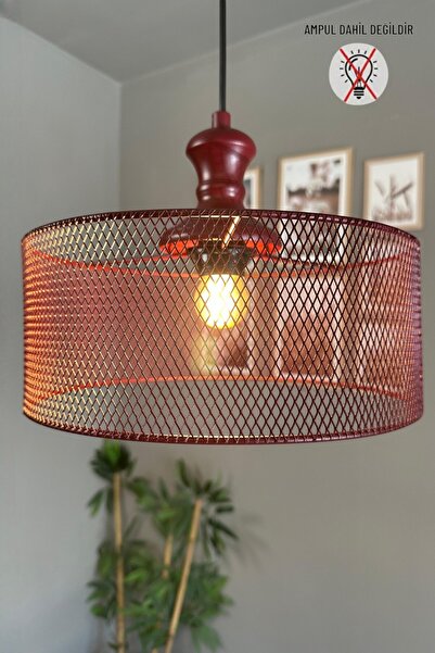 Bamyum Ferix Eskitme Vişne Tekli Avize Vişne Tokmak Başlık Rustik Mutfak Modern Sarkıt Aydınlatma