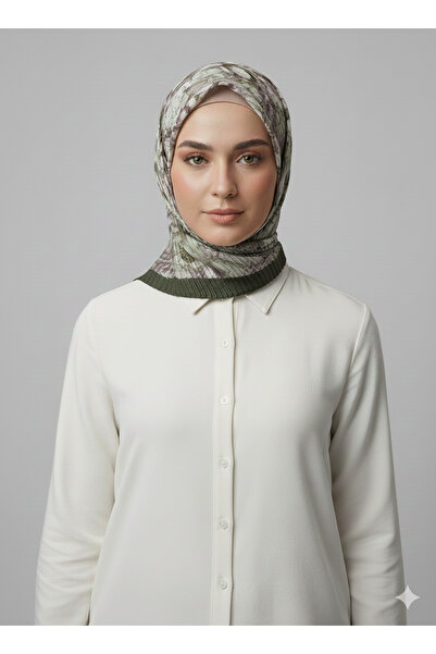 nehir eşarp Desenli Piliseli Eşarp