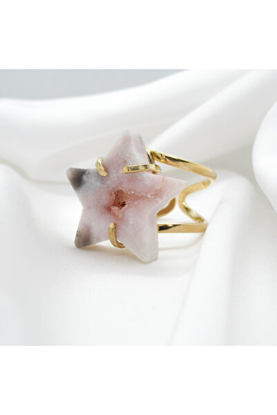 Moonlight Jewelry Star Adjustable Ring - Pink Amethyst