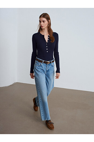 Dilvin 10819 Wool Blend Thin Knitwear-Laci Mel.