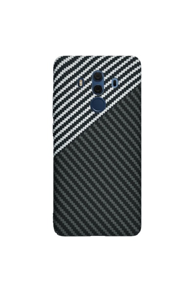 SKYDDAR INNOVATION Case for Huawei Mate 10 Pro, carbon texture, Carbonite FiberShell, sticker set, Gray