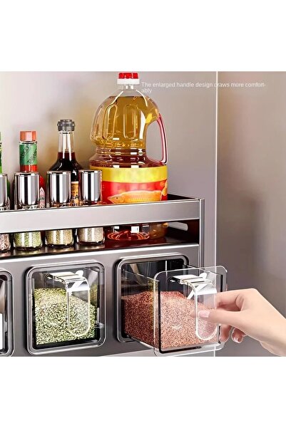 China Stainless Steel Wall-Mounted Kitchen Spice Rack