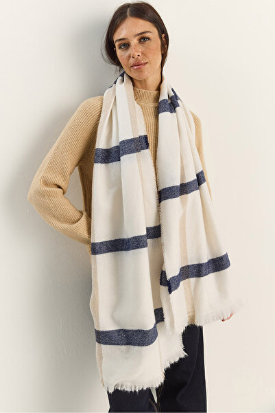 Bianco Lucci Women's Plaid Patterned Soft Touch Long Wide Scarf Shawl 0011 60286002