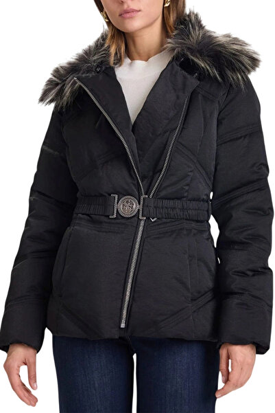 Guess Alienor Women's Black Coat W5Bl32Wg092-Jblk