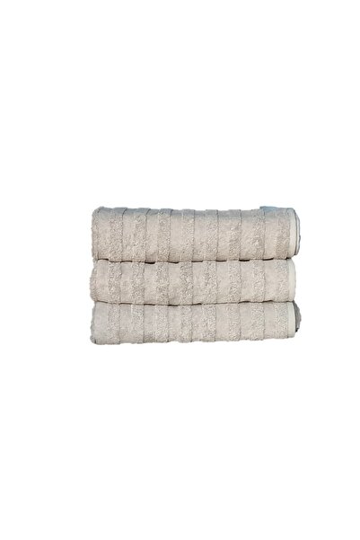 erteks Bath Towel 3 Pieces Light Brown 70 X 140 1St Quality Soft Textured