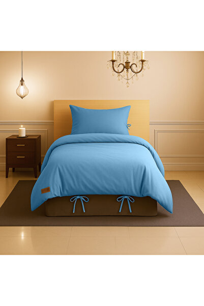 Sabia 100% Cotton 62 Thread Count 80X200 cm Single Duvet Cover Set with Elast...