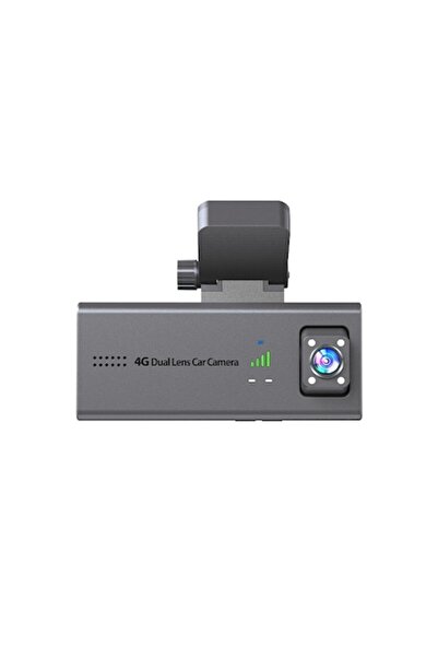 zyteq Cameră auto ZYTEQ® 4G cu obiectiv dual, monitorizare 24/7, radar, vedere nocturnă, GPS, audio bidirecțional, TF, gri