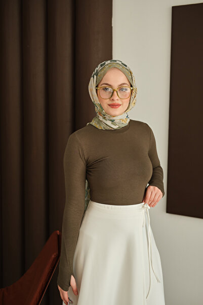 LOCCO Women's Finger-Through Bodysuit Green