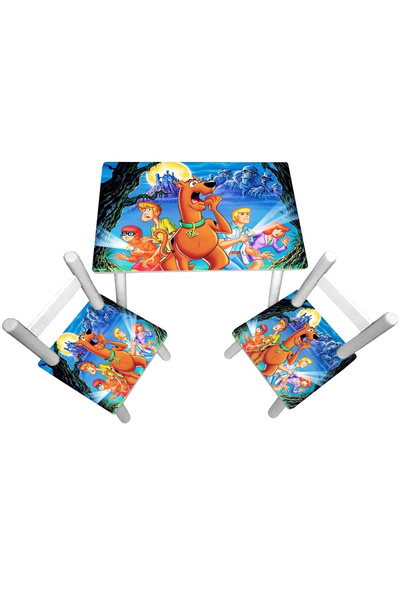 Marcoshop Masă pentru copii cu 2 scaune - Scooby Doo