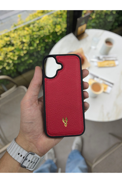 Visso leather İphone 17 Model Tam Uyumlu Hakiki Deri Kişiye Özel İsimli Telef...