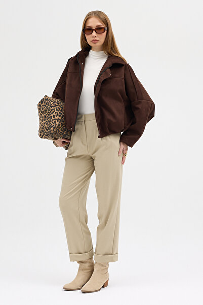 Renvo butik Γυναικείο μπουφάν oversized με ανοιχτό ώμο