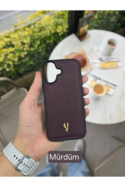 Visso leather İphone 17 Model Tam Uyumlu Hakiki Deri Kişiye Özel İsimli Telef...