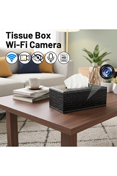 iUni Mini Camera IP73, Napkin Holder, Wi-Fi, Full HD, 32GB, Live View on Phone