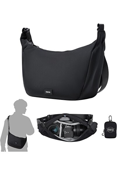 ulanzi Half Moon Crossbody Bag Black — 2-in-1 Lightweight Shoulder/Crossbody Bag