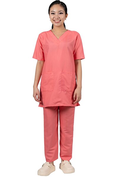 ABSHIR طقم زي الخادمة/الخادمة/المربية، أكمام قصيرة، بلوزة بفتحة رقبة على شكل ...