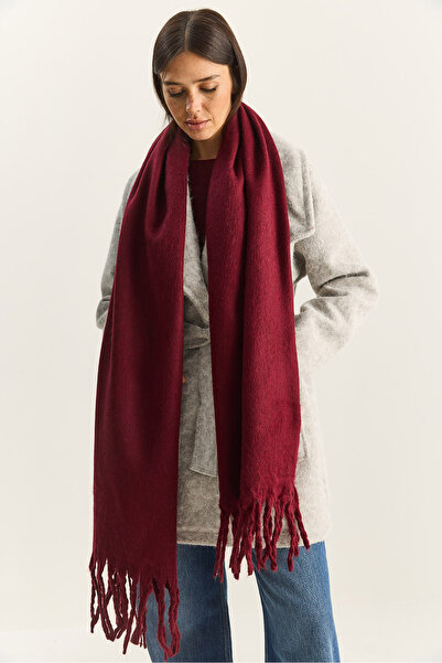 Bianco Lucci Women's Tasseled Soft Touch Long Scarf Shawl 0010 60286001