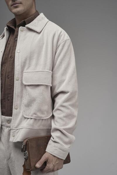 Butik Trend Biz Regular Snap Fastener Jacket and Pants Velvet Set