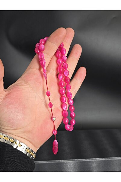 Tesbih-i Hazır Tesbihçilik مسبحة مزام من خشب الكيبيمار الأصلي بلون لؤلؤي خاص ...