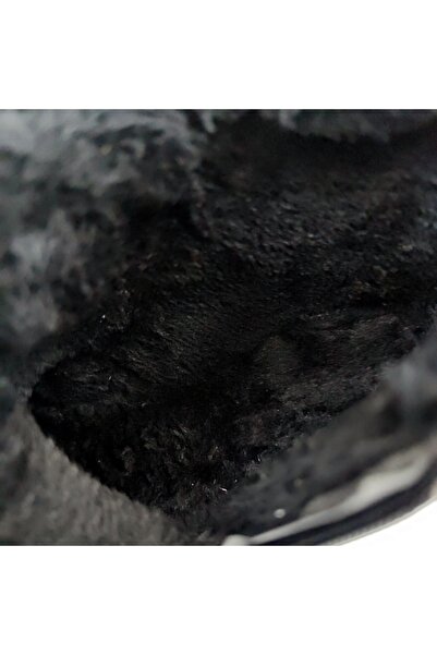 OEM Women's fur boots, with thick heel, eco-leather and textile material, A10313