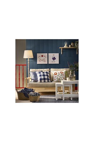 IKEA husă de pernă, alb-portocaliu, 50x50 cm Pernă interioară se vinde separat.